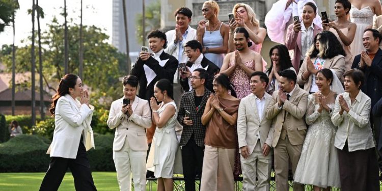 Hundreds of same-sex couples to marry as Thailand’s landmark marriage bill takes effect