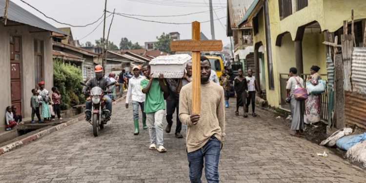 Nearly 3,000 people killed after rebels seize key city in DR Congo, UN says