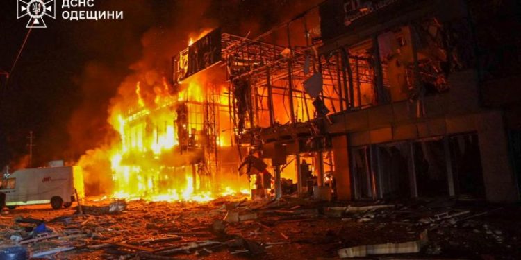 Ukraine port city ‘on fire’ after ‘massive’ Russian attack as Trump projects optimism ahead of peace talks