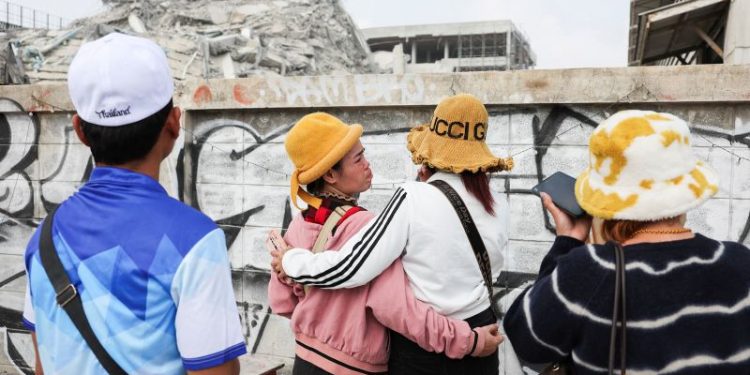 Unanswered phones and a desperate wait outside the shattered Bangkok high-rise toppled by Myanmar quake