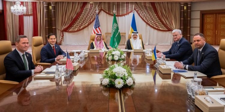 Ukraine hails ‘constructive’ start to US talks, hours after Russia hit by ‘massive’ drone attack