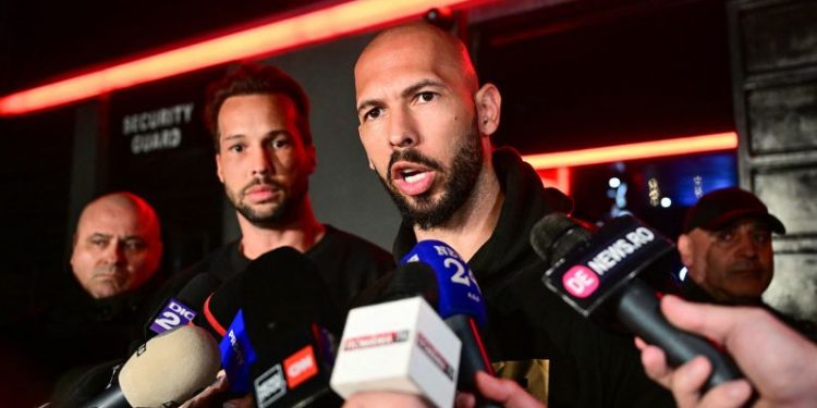 ‘We’re here to clear our names’: Tate brothers, sexist online celebrities, back in Romania to face trafficking charges