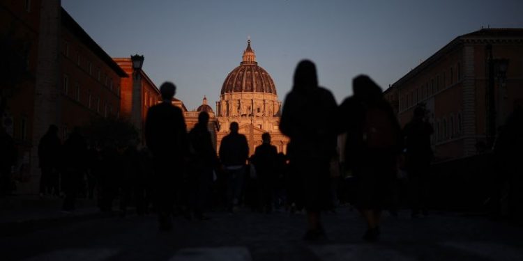 Crowds gather for Pope Francis’ funeral Mass at the Vatican