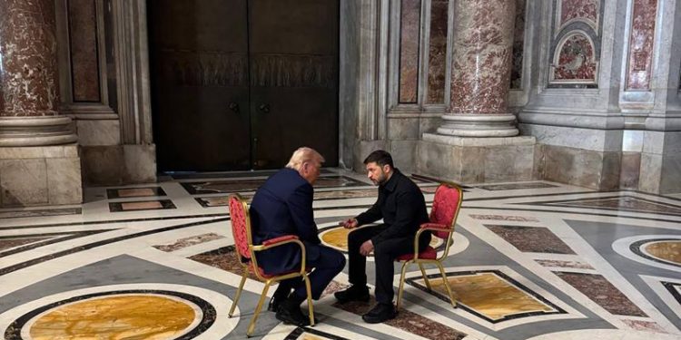 Zelensky says talks with Trump at pope’s funeral were their ‘best’ yet