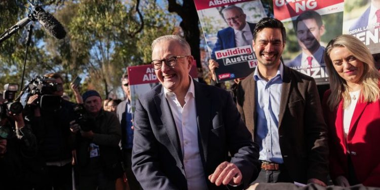 Australia’s center-left Labor Party looks set to retain power, according to media projections