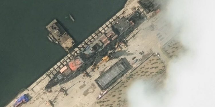 Kim Jong Un’s fury after watching North Korea’s new navy destroyer crippled in botched launch