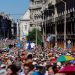 Big crowds gather in Hungarian capital to defy ban on Budapest Pride