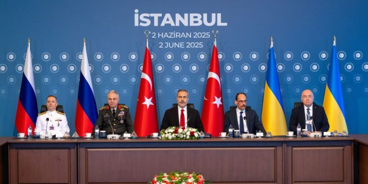 Russia and Ukraine hold peace talks in shadow of Kyiv’s audacious air raid