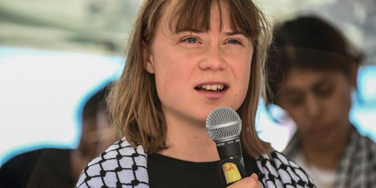 Greta Thunberg departs Israel on flight to Paris after detention aboard aid ship
